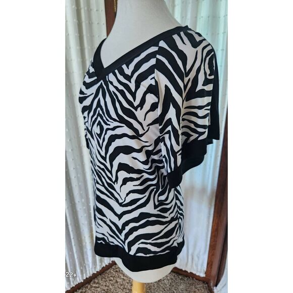 F52 Rendezvous zebra print blouse - Picture 6 of 11